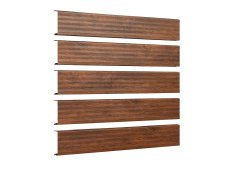 Metalllatte Dunkle Eiche