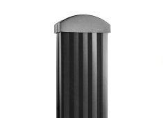Metall-Zaunlatten LINEA Schwarz