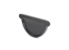 Rinnenendstück 125 mm metall RAL9005 (schwarz) KASKADA