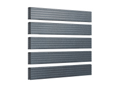 Metalllatte in Graphitgrau mit matter Oberfläche