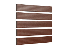 Metalllatte DUO RAL8017 Braun