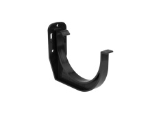hak uchwyt rynny doczołowy (125mm PVC-U RAL 9005 kolor czarny) 
