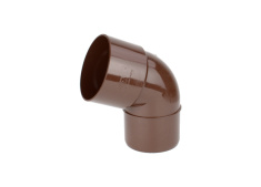 Fallrohrbogen 67°   75 mm PVC-U RAL8017 (braun) KACZMAREK