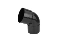 Fallrohrbogen 67°   75 mm PVC-U RAL9005 (schwarz) KACZMAREK