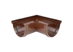Rinnenaußenecke 100 mm PVC-U RAL8017 (braun) KACZMAREK