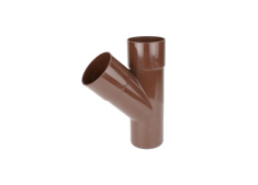 Fallrohrabzweig 75 mm PVC-U RAL8017 (braun) KACZMAREK