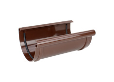 złączka rynny plastik pvc brąz