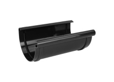 złączka rynny plastikowa pvc-u czarna