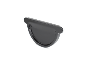 Rinnenendstück 125 mm metall RAL9005 (schwarz) KASKADA