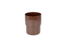 Fallrohrmuffe 75 mm PVC-U RAL8017 (braun) KACZMAREK