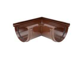 Rinnenaußenecke 100 mm PVC-U RAL8017 (braun) KACZMAREK