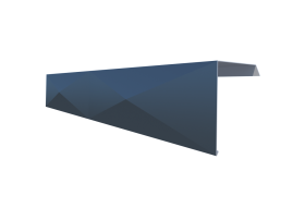 Ortgangblech für Trapezblech 140 mm x 80 mm verkleidetes Blech in Umschlagform (1,75 lfm)