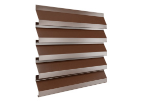 Jalousien Lamellen Wand RAL8014 Braun - Beschichtung einseitig glanz