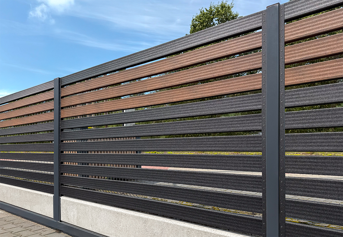 Metalllatte DUO Zaunfeld