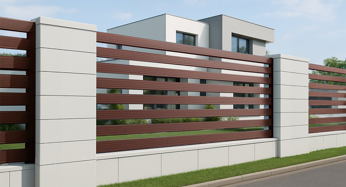 Metall Zaunprofil DUO