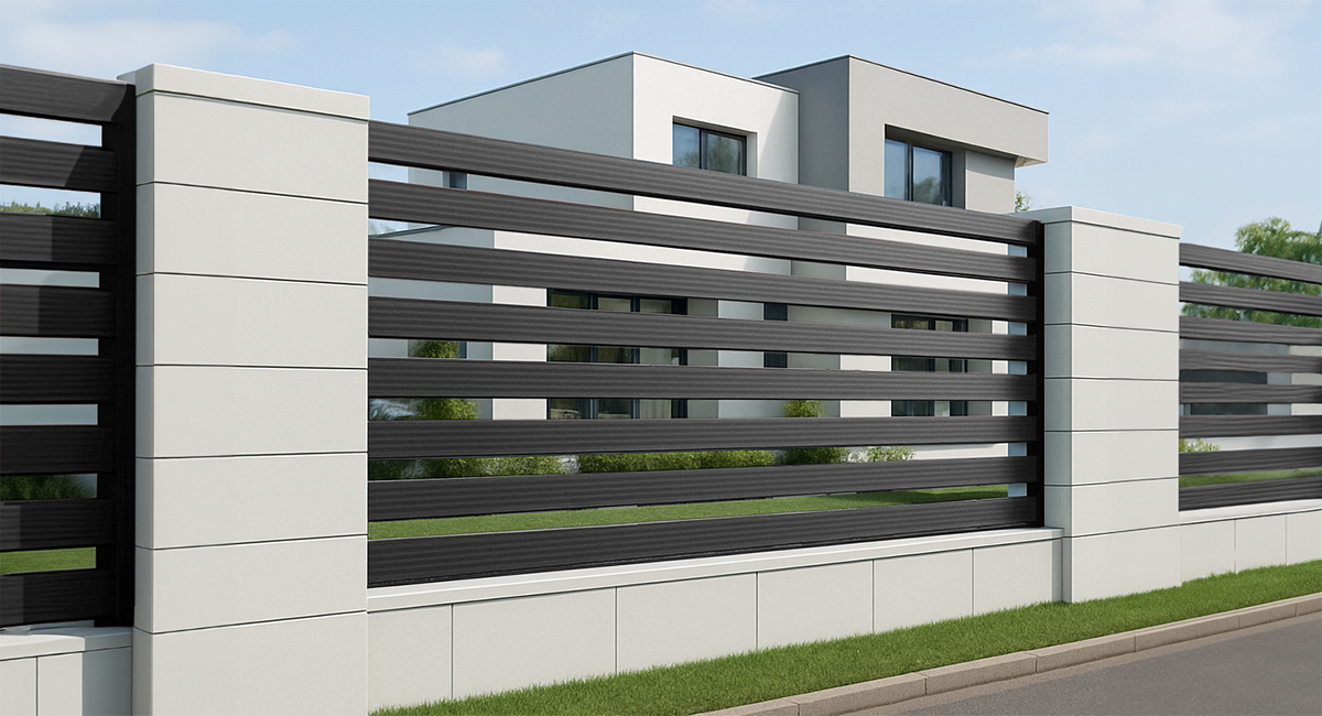 Metallpaneel für Zaun