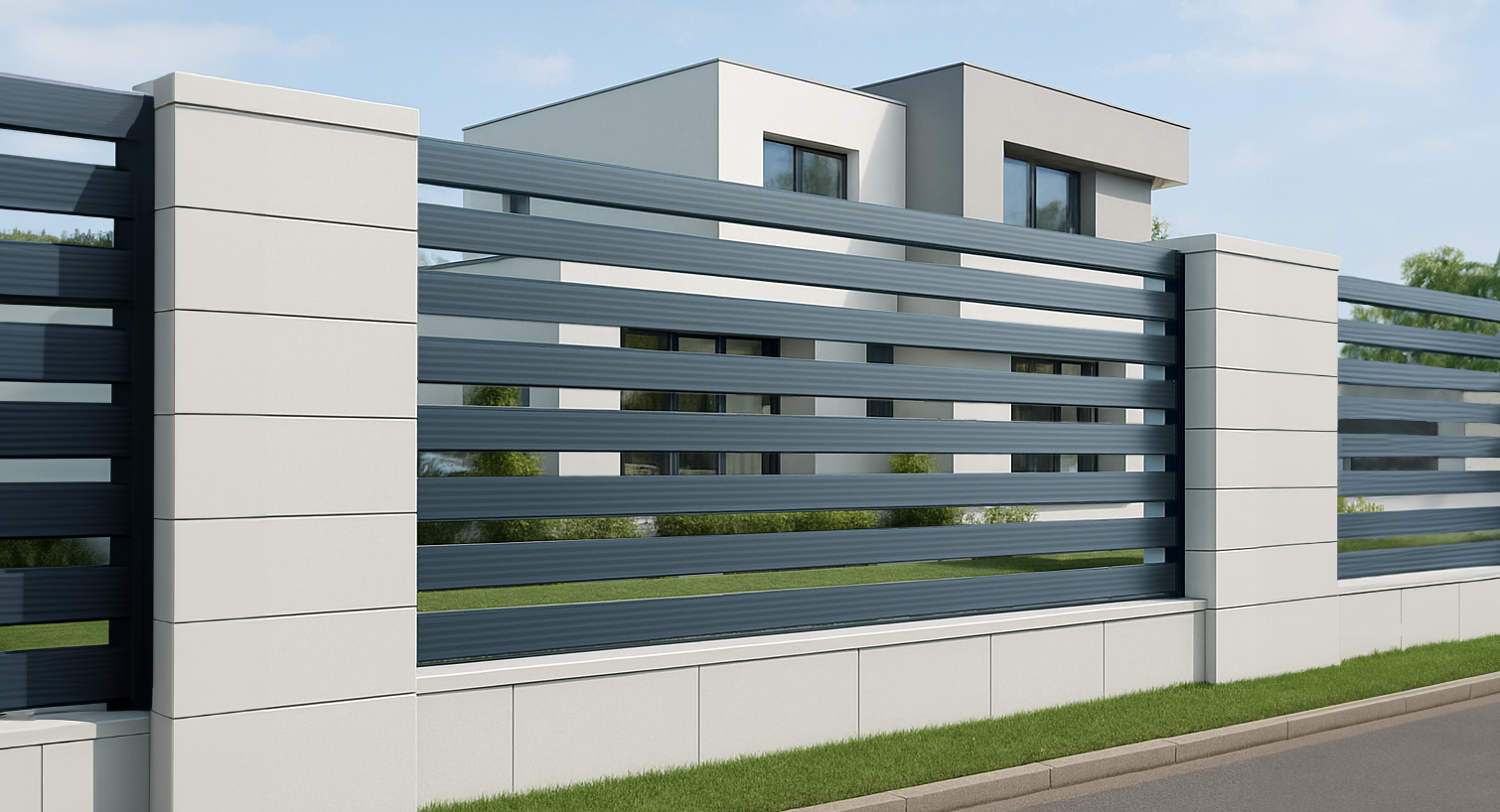 Metall Zaunprofil DUO